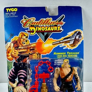 Vintage 1993 Tyco HAMMER TERHUNE Evil Poacher Cadillacs & Dinosaurs Figure NEW