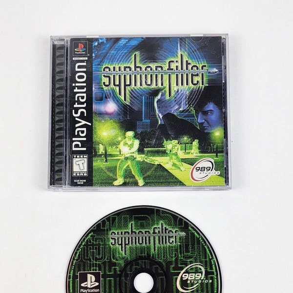 Syphon Filter 1 (Sony Playstation 1) PS1 Complete w/ Registration Clean Disc