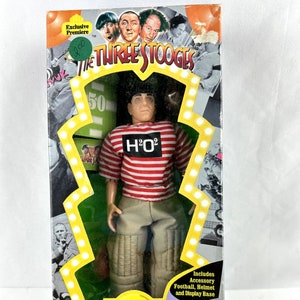 Three Stooges Moe Doll Three Little Pigskins Limited Edition Articulated Box