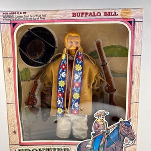 Vintage 1993 BUFFALO BILL 12 ”Posable Actionfigur #93107 Frontier Heroes NEU