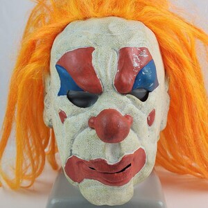 【2025年最新】海外限定の人気アイテム Size Adult Hair Orange Clown Creepy Halloween Latex Mask 小物