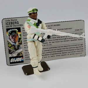1986 GI Joe Iceberg Action Figure Snow Trooper v1 Complete w/ file card