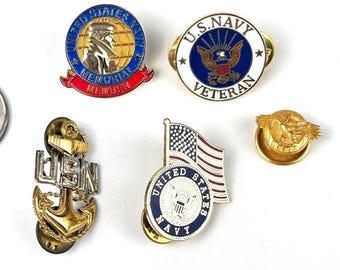 4 真鍮 WW 2 アメリカ海軍将校バッジ 10 mm 刻印記章 - Etsy 日本