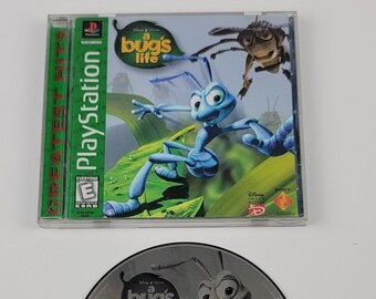 A BUG's LIFE Sony Playstation Disney Pixar PS1 Greatest Hits Bugs Movie Game