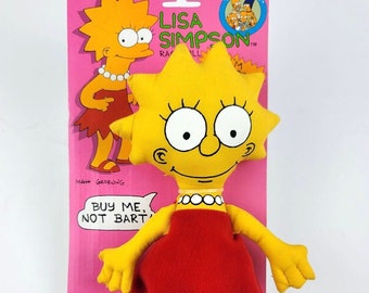 Vintage 1990s Simpsons Car Air Fresheners, New in Package, Set of