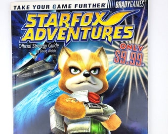 Starfox Adventures Brady Official Strategy Guide Gamecube &quot;T&quot; 2002 Fair Cond.
