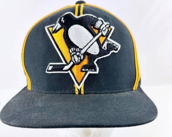 Pittsburgh Penguins Vintage Paintbrush Black Snapback