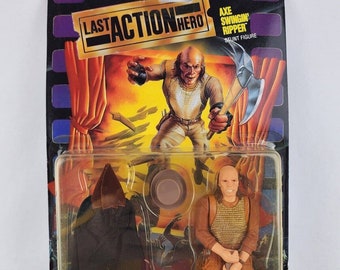 Vintage 1993 Mattel Last Action Hero Axe Swinging Ripper Stunt Figure New Sealed