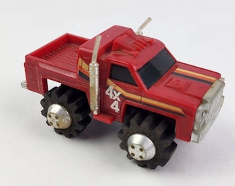 Vintage Ljn Toys Rough Riders 4x4 Red Truck Tested & Working Stomper Style