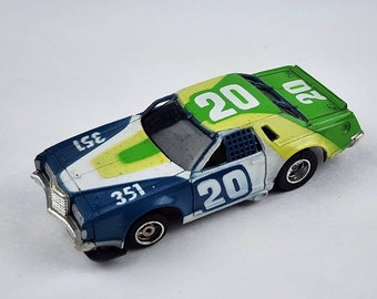 Aurora AFX Slot Car Stocker T-bird #20 Tri-color Combo 351 nice condition