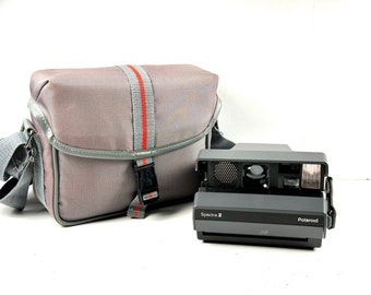 Vintage Polaroid Spectra 2 Instant Film Camera and Camera Bag UNTESTED PLEASE READ