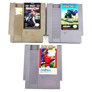 Lot of 3 Nintendo NES Games: RoboCop, Big Foot, Flying Dragon - Vintage - CG / VGC