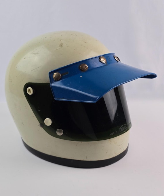 1975 Bell Star Motocross Motorcycle 7 3/8 Helmet Green Sheild Paulson Blue  Visor - Etsy