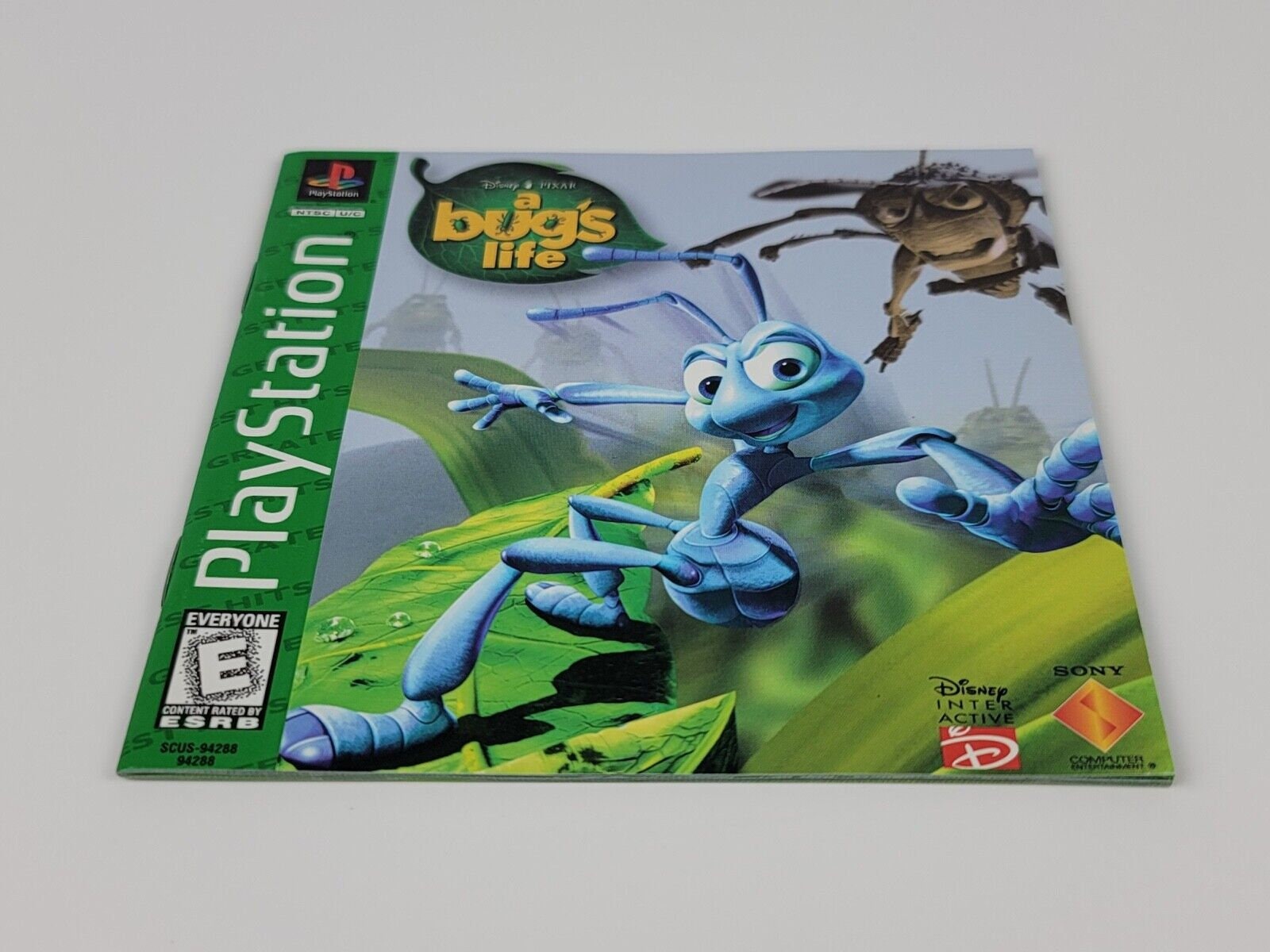 Jaquette Arrière Seule Pour Jeu PS1 'A Bug's Life' (1001 Pattes) - Bon état - Version Française