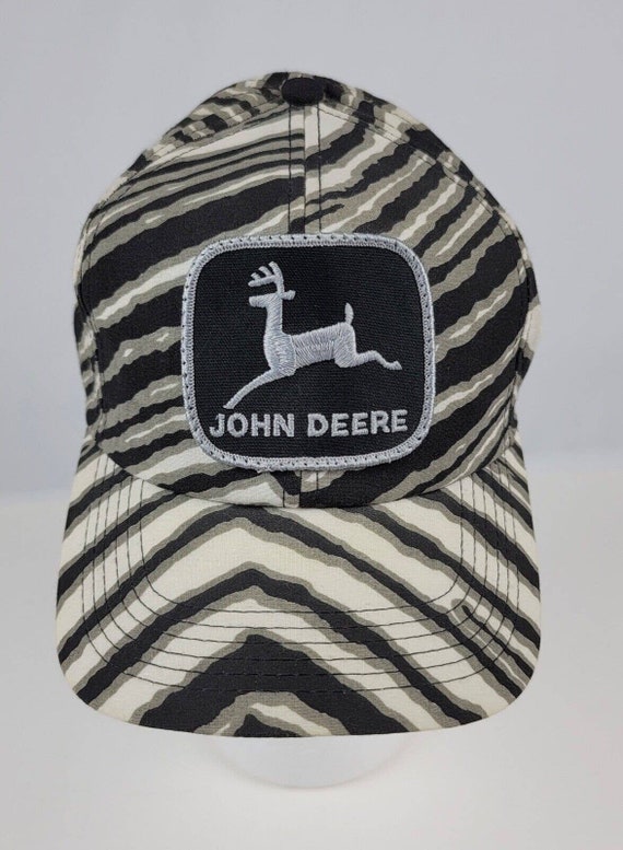 Vintage John Deere Hat K-Products Black & White St