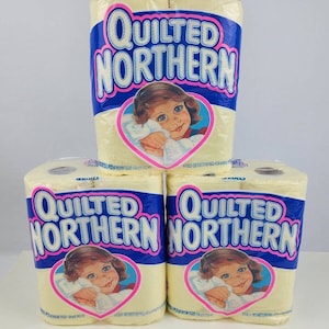 Vintage Quilted Northern 1991 Pastel Toilet Paper Yellow 4 Pack New Old ...