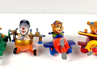 1989 Vintage McDonalds Happy Meal Disney TAIL SPIN Juego de 4 juguetes DieCast
