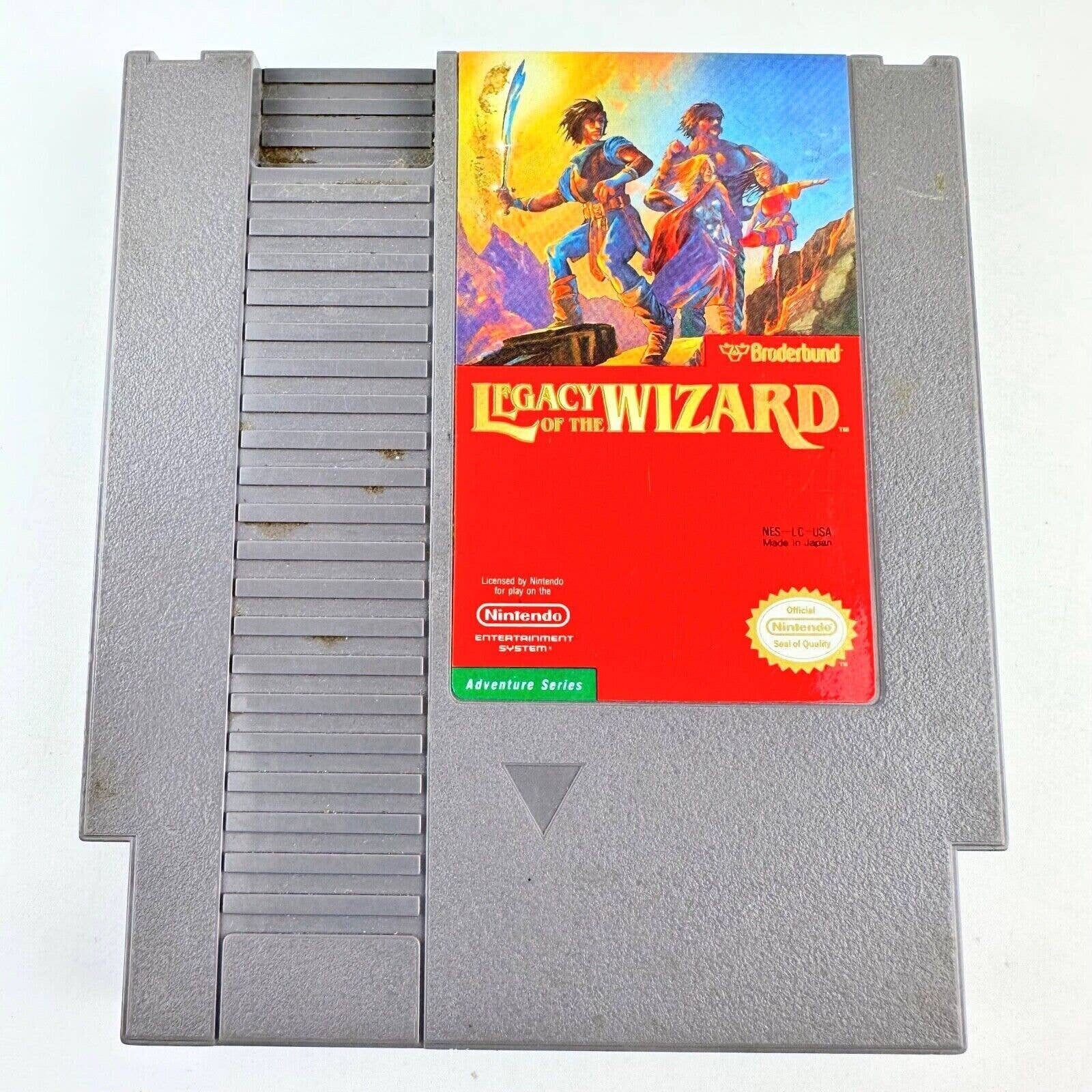 Legacy of the Wizard Broderbund Nintendo NES Video Game Vintage