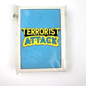 Vintage 1987 terroristische aanslag -35 kaartenset voor- en achterkant - Piedmont Candy Company