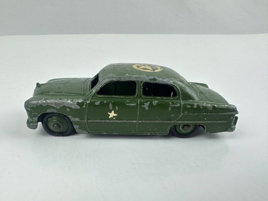 Vintage Dinky Toys Diecast Ford Sedan U.S. Army Staff Car