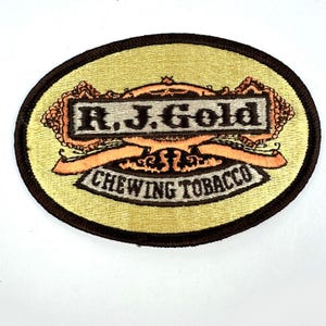 R.J. Gold Chewing Tobacco Patch Snuff Smokeless Tobacco Original NOS 4&quot;