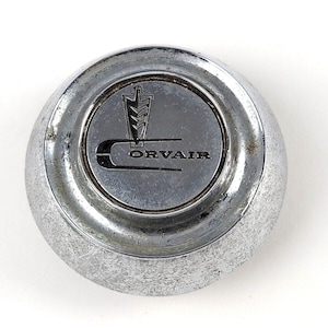 Original Corvair Horn Button Chrome w/ Name Part# 3782644 Vintage Part