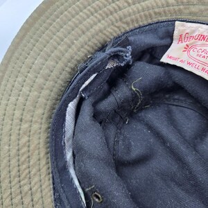 Vintage Filson Army Green Bucket Hat OD green Size S/M 23.5" USA made image 8
