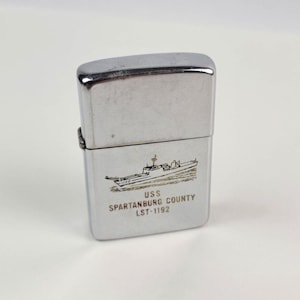 1987年 Zippo USS Spartanburg County LST-1192 両面ライター 動作中