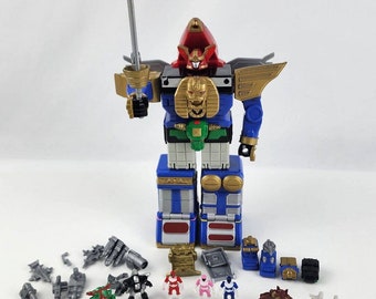 Vintage Power Rangers ZEO Megazord Micro Playset Zeo Zord I-V Incomplete set