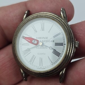 Heinz Ketchup Bottle Sec. hand Quartz Watch White Dial American Classic New Batt image 7