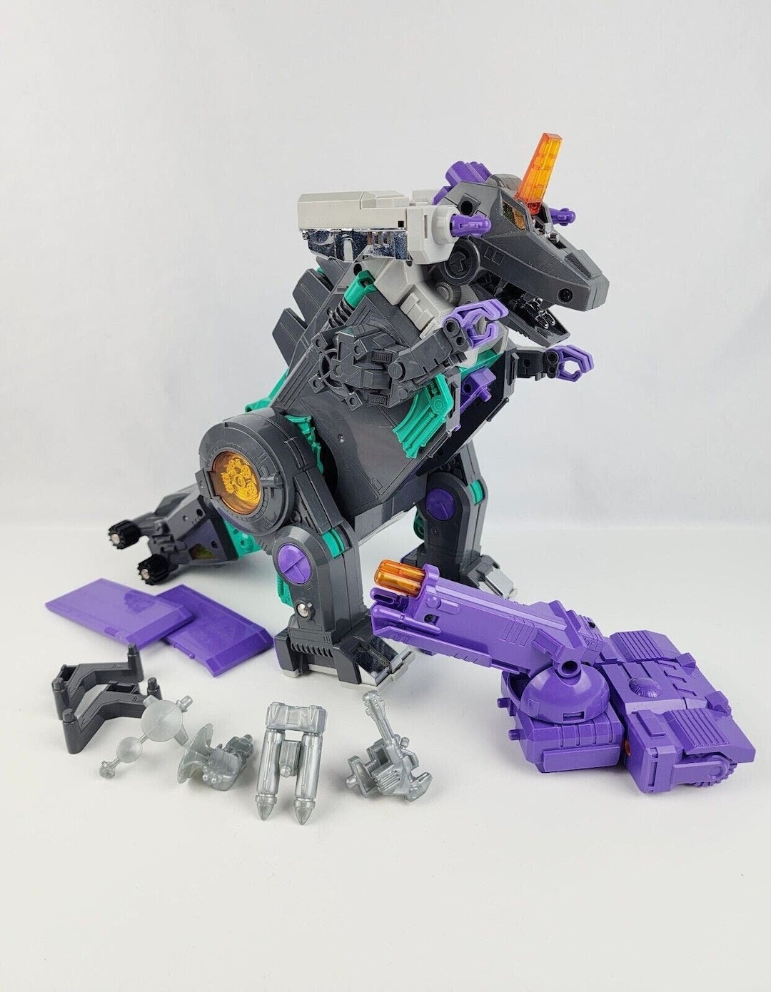 Trypticon 1986 G1 Transformers Near Complete Battery Ops. Work Broken