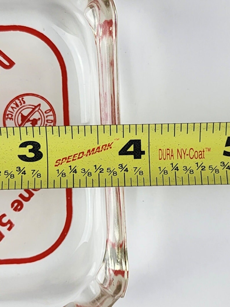 Early Chevrolet Oldsmobile Dealership Glass Ashtray Degler Hamburg, PA