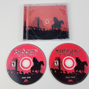 Shogun: Total War 2 Disc PC CD-ROM Game 2000 Discs Only Mint Condition