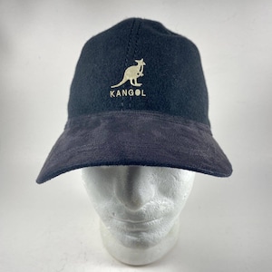 Kangol Flexfit Wool Baseball Hat Z-WFO1 Black & Gray Adjustable Hook and Loop