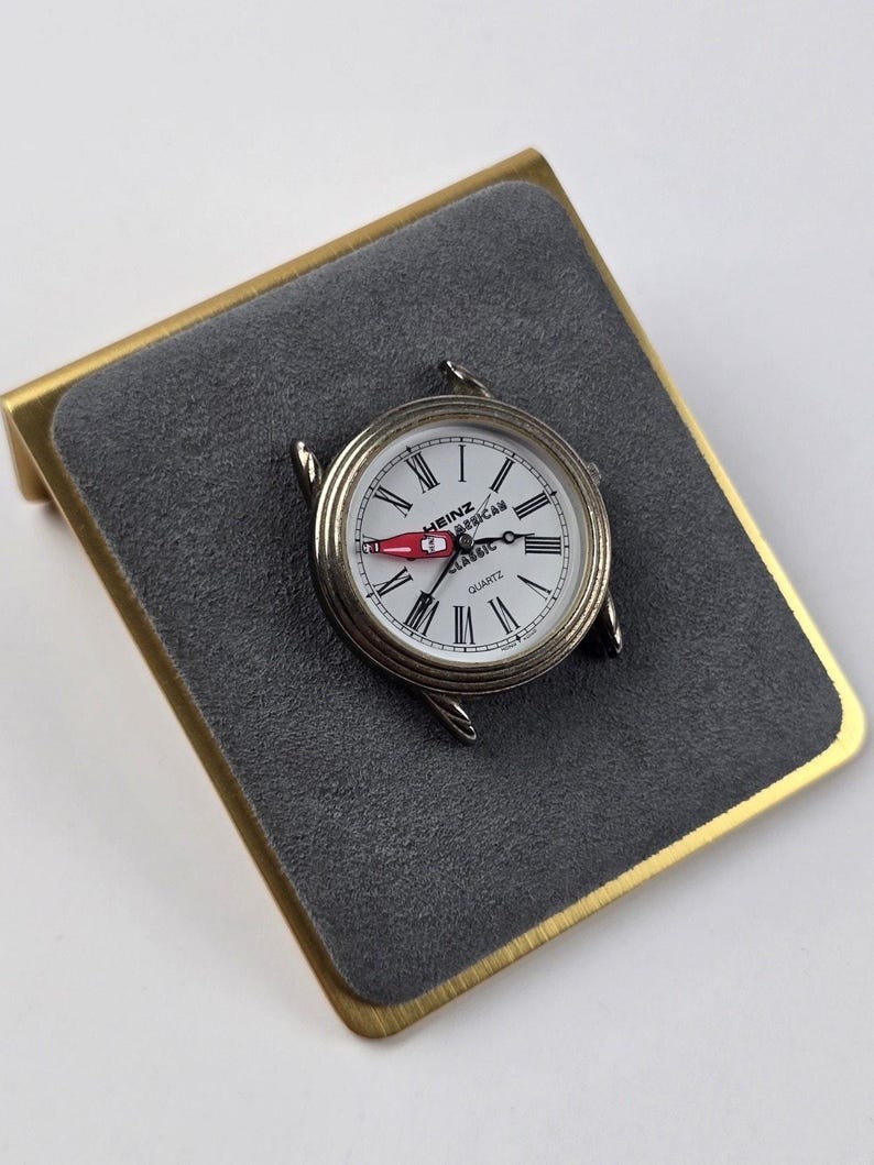 Heinz Ketchup Bottle Sec. hand Quartz Watch White Dial American Classic New Batt image 2