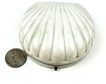 Boîte à Parfum Camée Vintage - Este Lauder - Laiton Ovale 5x4 Cm