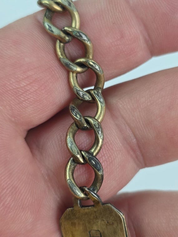 ヴィンテージ ゴールドフィルド ネームIDブレスレット ミリタリー 第二