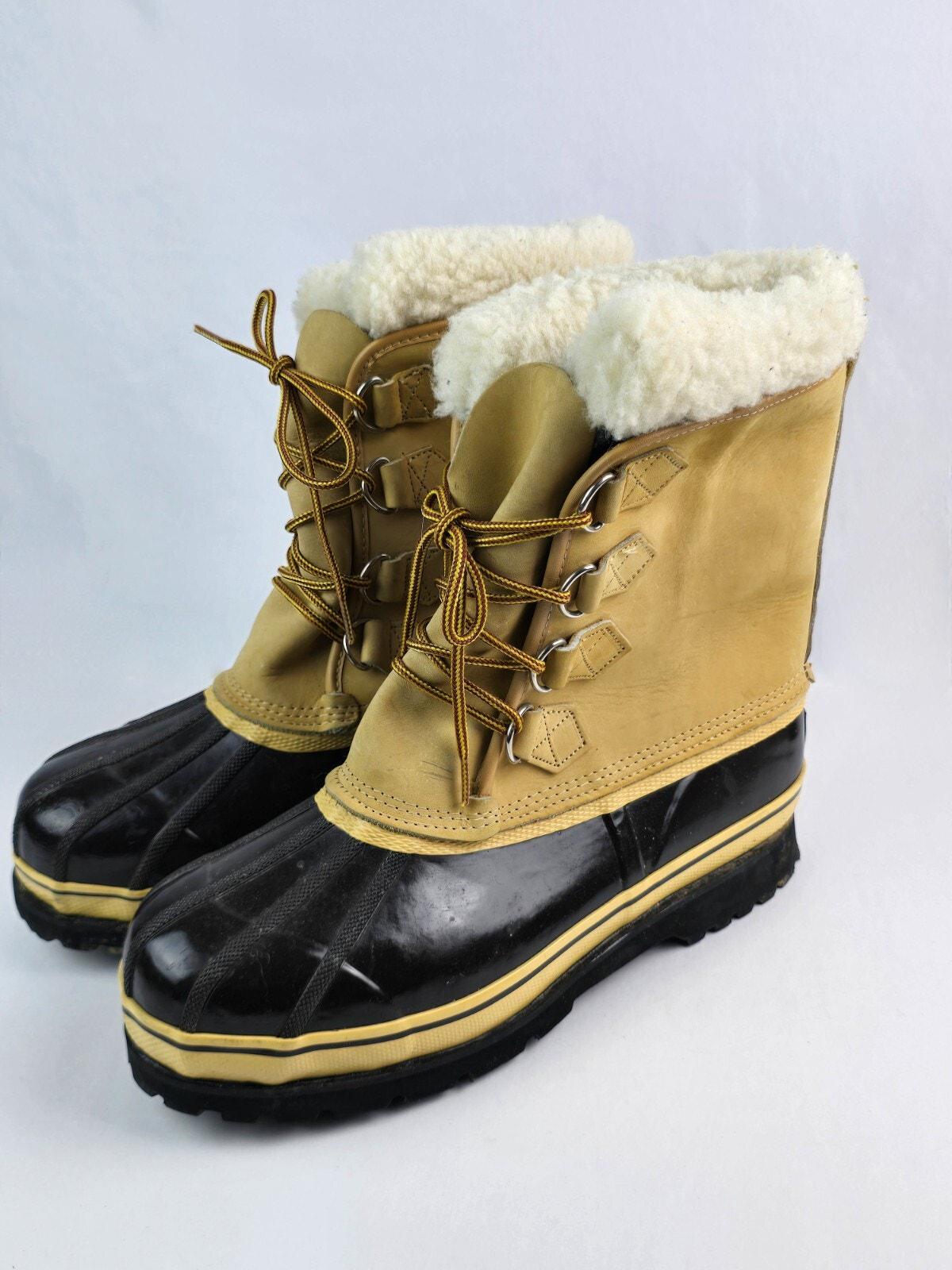 L&M Stivali Da Neve Invernali Uomo, Impermeabili E Isolati, Modello 2008 Nero, Taglia 39.5 EU. Caldi E Comodi Per L'inverno! - 2