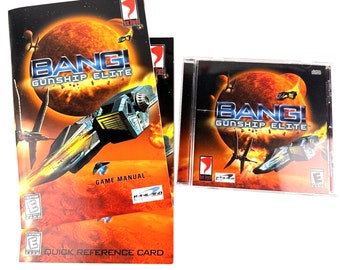 Juego Bang Gunship Elite con manual + tarjeta de referencia rápida Sega Dreamcast Muy buen estado
