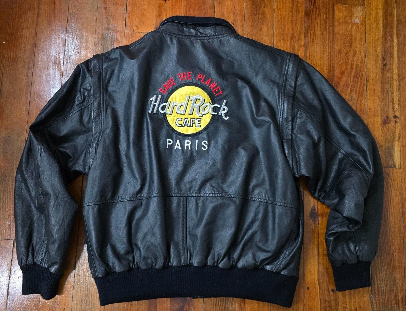 Hard Rock Cafe Leather Jacket - Etsy
