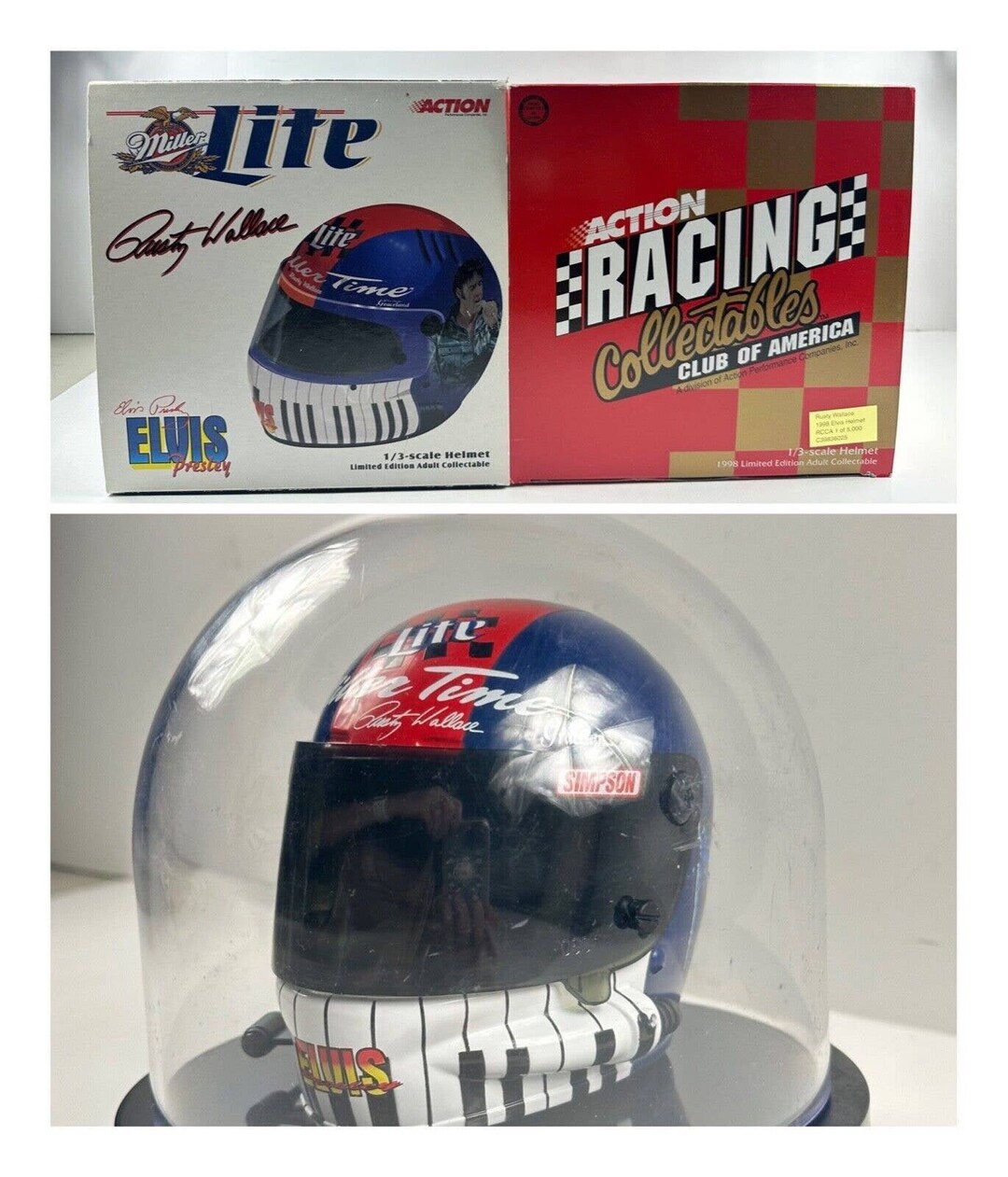Action Racing Collectibles 1998 Rusty Wallace & Elvis 1:3 Limited Ed ...