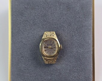 Vintage 1971 Bulova Ladies Wind-Up Watch, 10KT Rolled Gold Plate, Rare Bulova 10K Rolled Gold Plated Ladies Wrist Watch, FREE SHIP  main image 4