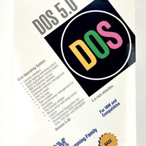 1992 Microsoft MS Dos 5.0 OSM 3,5-Zoll-Disketten und Kompatibel mit neuem Siegel