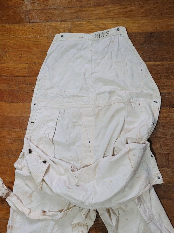 Vintage Pay Day Square Back Overalls White Painte… - image 9