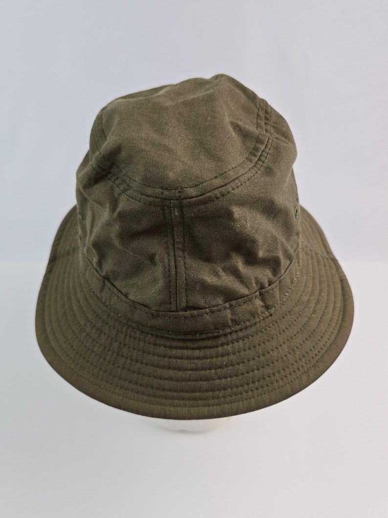 Vintage Filson Army Green Bucket Hat OD green Size S/M 23.5" USA made image 4