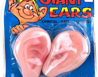 Vintage Topstone Rubber Giant Ears, Comical Prop (NOS)