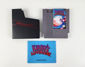 Kirby's Adventure Nintendo NES Cartridge and Manual Tested & working nice cond.