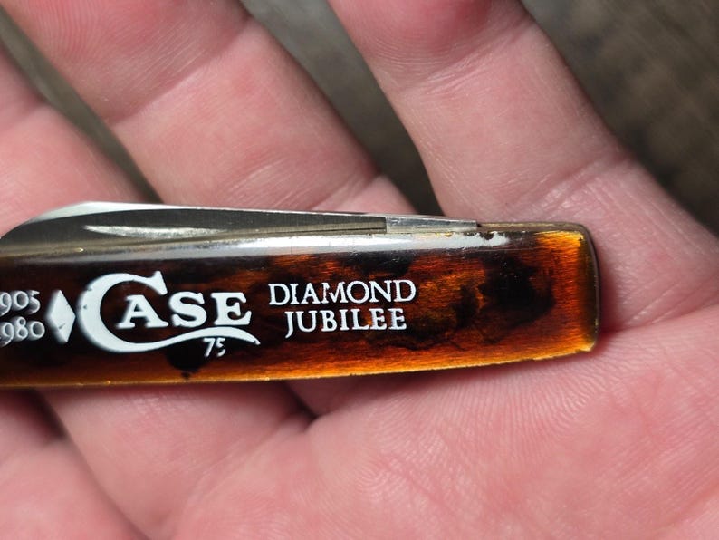 Case XX 278 Diamond Jubilee opvouwbaar zakmes met 2 lemmeten, gemaakt in de VS afbeelding 10