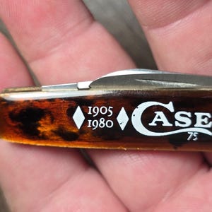 Case XX 278 Diamond Jubilee opvouwbaar zakmes met 2 lemmeten, gemaakt in de VS afbeelding 11