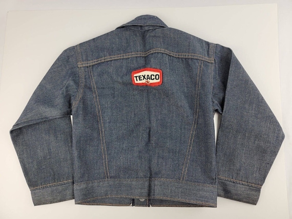 70s Levi’s USA製 vintage suède JKT Vintage 1970's Levis Denim Trucker Jacket Boy Sz 10 Orange